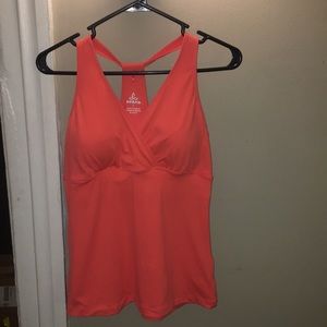 Coral yoga tank
